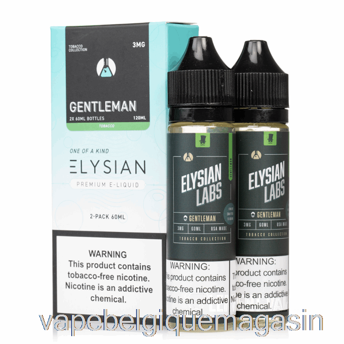 Vape Belgique Gentleman - Elysian Labs - 120ml 0mg